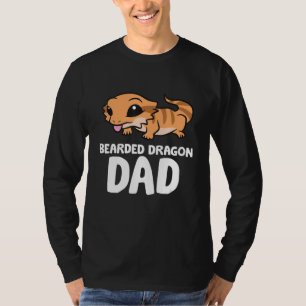 Bearded Dragon Dad Lizard Reptile Father Bearded D T-Shirt