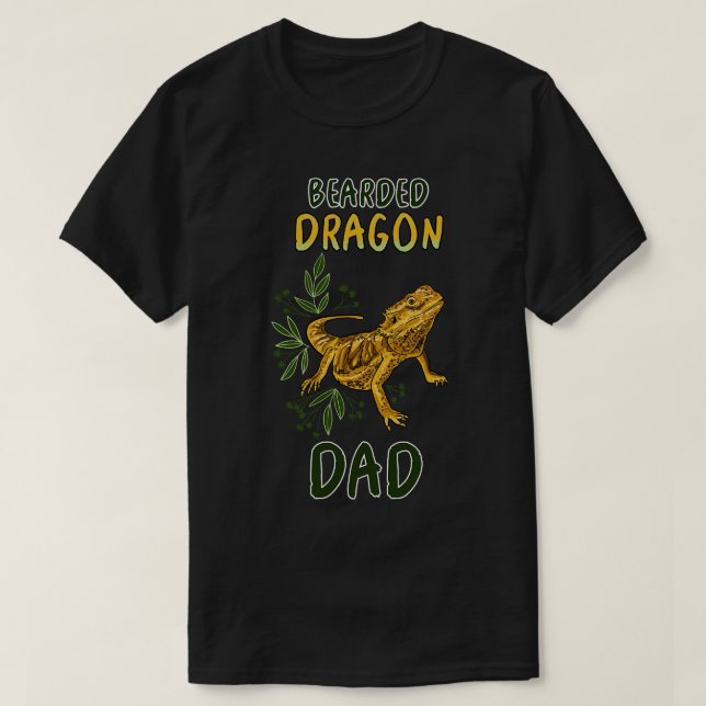 Bearded Dragon Dad T-Shirt (Design Front)