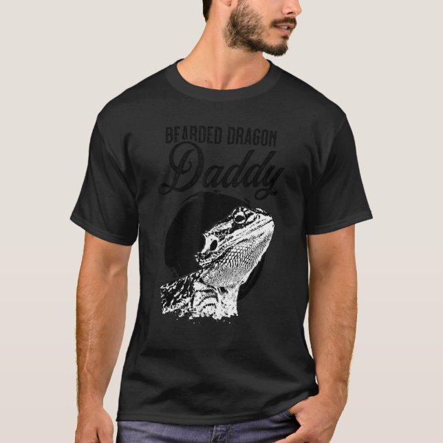Bearded Dragon Daddy Father Dad Bearded Dragon T-Shirt (Front)