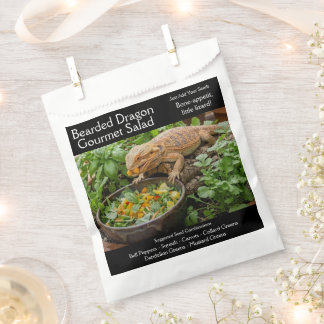 Bearded Dragon Garden Seed Packet Favour Bag