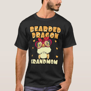 Bearded Dragon Grandmom Reptile Grandmom Mothers D T-Shirt