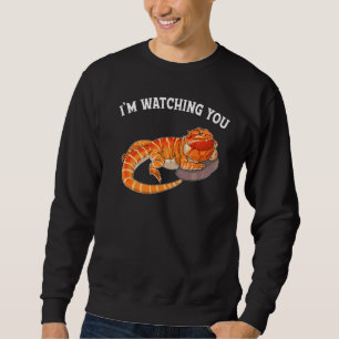 Bearded Dragon I'm Watching You Reptile Costume Sweatshirt
