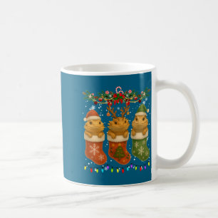 Bearded Dragon In Christmas Socks Lights Bearded D Coffee Mug