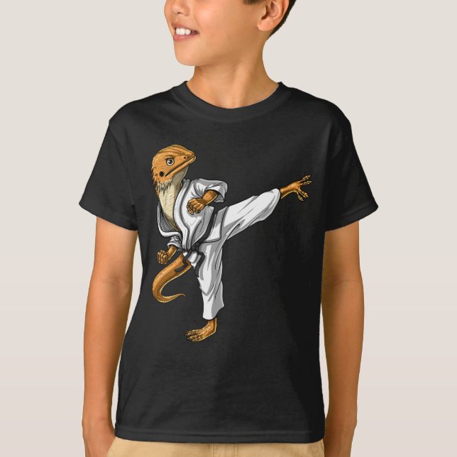 Bearded Dragon Karate T-Shirt (Front)