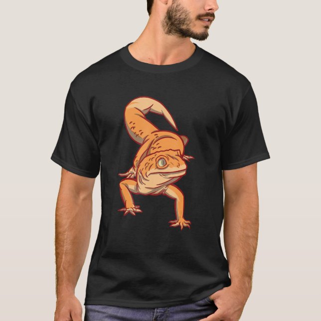 Bearded Dragon Leopard Gecko  Reptile Gargoyle Gec T-Shirt (Front)