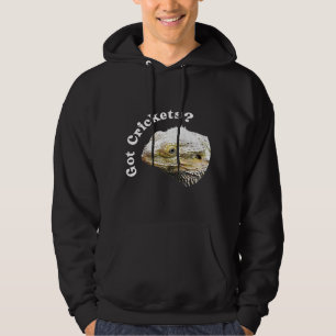Bearded Dragon Lizard Got Crickets Reptile Pagona Hoodie