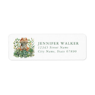 Bearded Dragon Lizard Return Address Labels