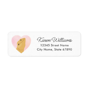 Bearded Dragon Lizard Return Address Labels