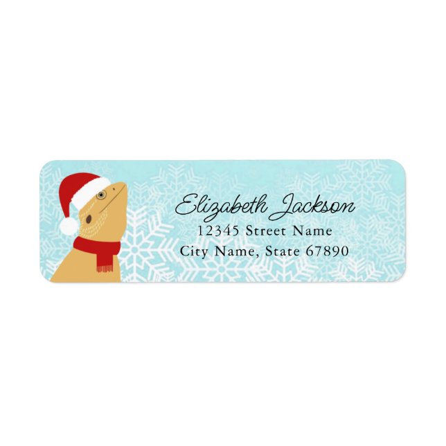 Bearded Dragon Lizard Return Address Labels (Front)