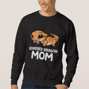 Bearded Dragon Mom Lizard Reptile Mother Bearded D Sweatshirt