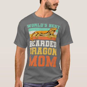 Bearded Dragon Mom Lizard Vintage T-Shirt