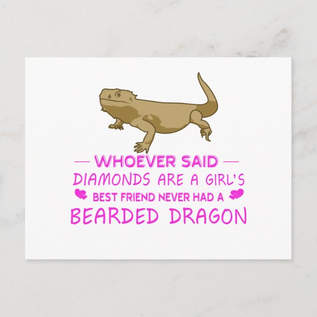 Bearded Dragon Mommy Postcard (Front)