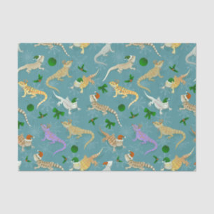 Bearded Dragon Morph Holiday Ice Tissue Paper