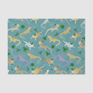 Bearded Dragon Morph Holiday Ice Tissue Paper