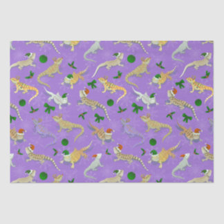 Bearded Dragon Morph Holiday Purple Tissue Paper