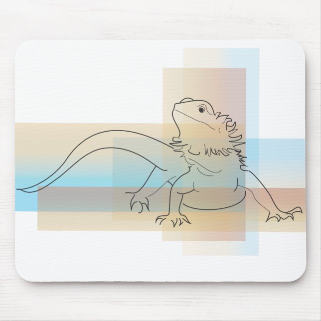 Bearded Dragon Mouse Pad (Front)