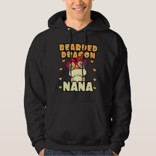 Bearded Dragon Nana Pogona Reptile Nana Hoodie