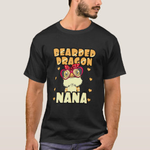 Bearded Dragon Nana Pogona Reptile Nana Mothers Da T-Shirt