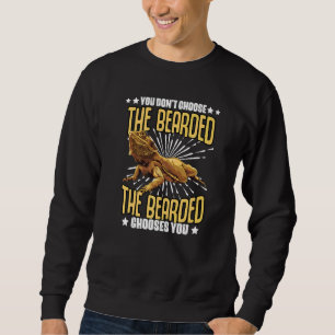 Bearded Dragon Pet Humour For Lizard Fans Reptile Sweatshirt