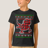 Bearded Dragon Plaid Ugly Christmas Pajama Cute X-