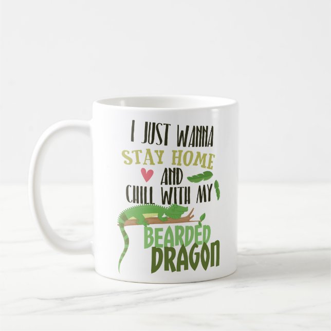 Bearded Dragon Pogona Owner Coffee Mug Birthday (Left)