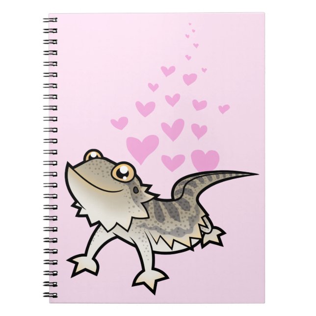 Bearded Dragon / Rankin Dragon Love Notebook (Front)