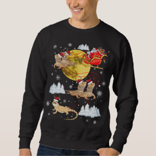 Bearded Dragon Reindeer Christmas Pajama Santa Xma Sweatshirt