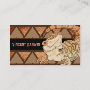 Bearded Dragon Reptile Breeders Business Business Card