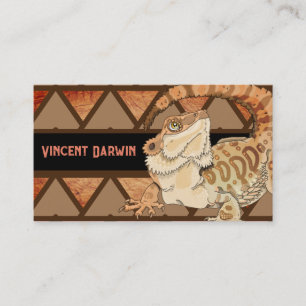 Bearded Dragon Reptile Breeders Business Card