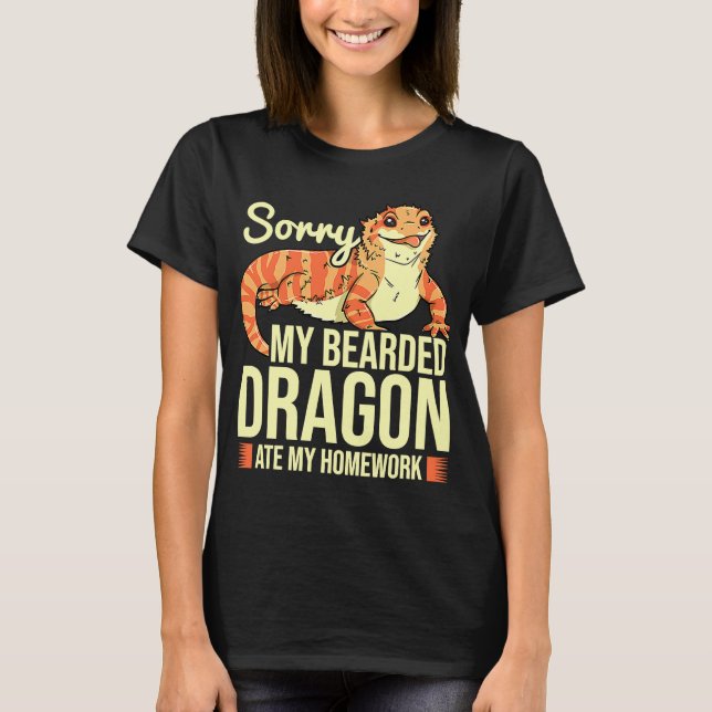 Bearded Dragon   Reptile T-Shirt (Front)
