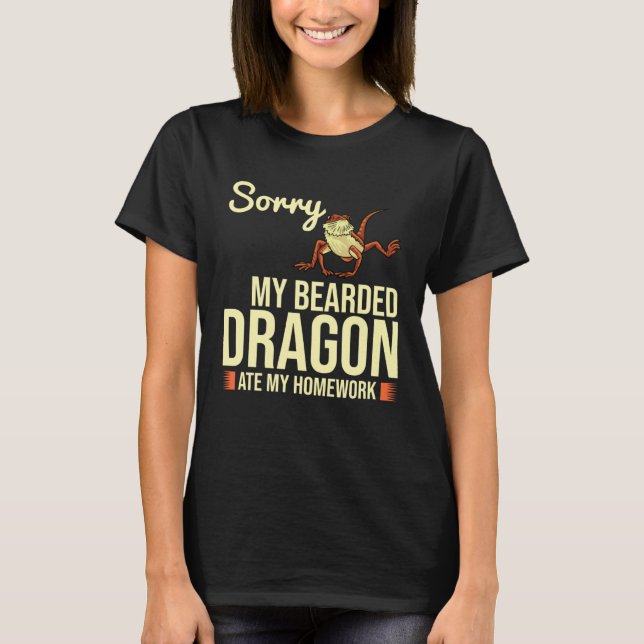 Bearded Dragon   Reptile T-Shirt (Front)
