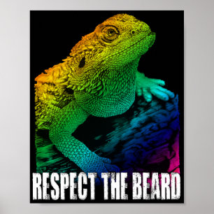 Bearded Dragon Respect The Beard Poster