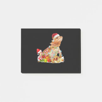 Bearded Dragon Santa Christmas Lovers Xmas Lights Post-it Notes