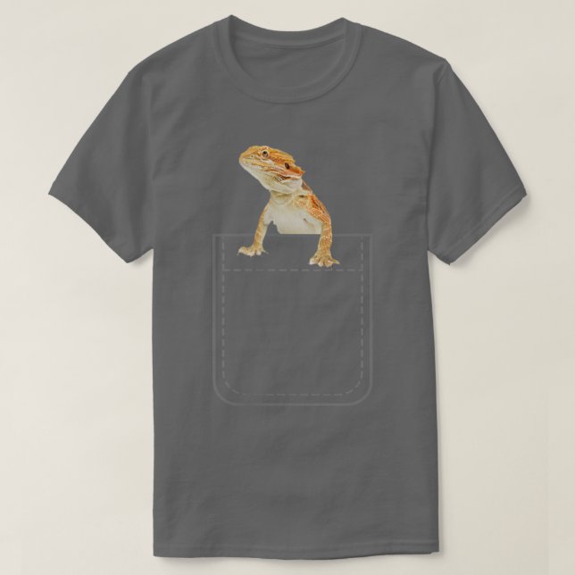 Bearded Dragon Tee Youth Bearded Dragon Pocket  (Design Front)