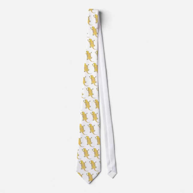 Bearded Dragon Tie (light colours) (Front)