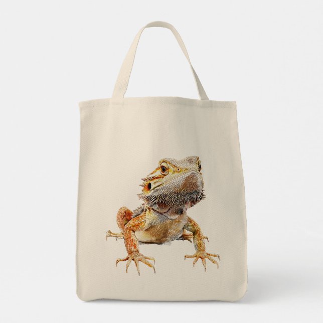 Bearded Dragon Tote Bag (Back)