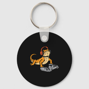 Bearded Dragon Video Gaming Funny Gamer Animal Men Keychain