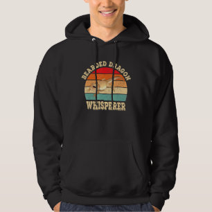 Bearded Dragon Whisperer Lizard Reptile Retro Vi Hoodie
