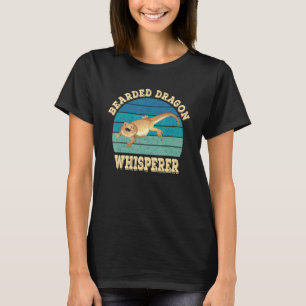Bearded Dragon Whisperer Lizard Reptile Retro Vint T-Shirt