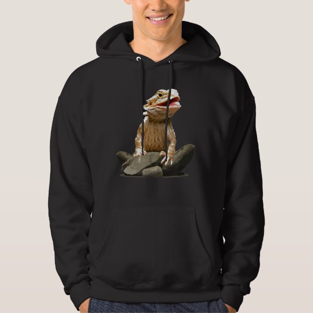 Bearded Dragon Youth Gecko Lizard Animal Hoodie (Front)