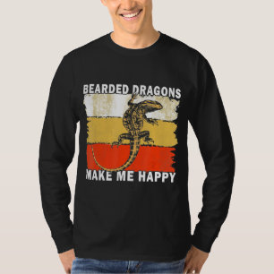 Bearded Dragons Make Me Happy T-Shirt