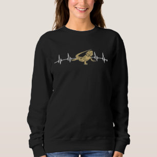 Bearded Dragons Reptiles My Heart Beats For Bearde Sweatshirt