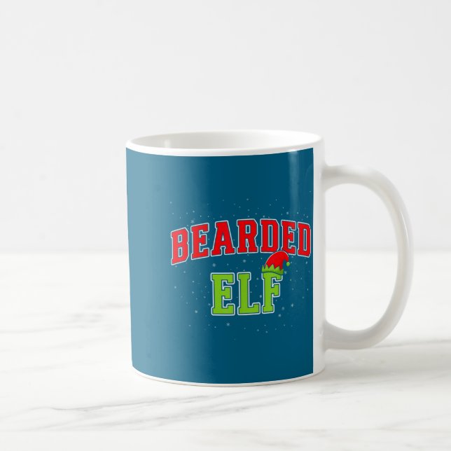 Bearded Elf Christmas Family Matching Group Xmas  Coffee Mug (Right)