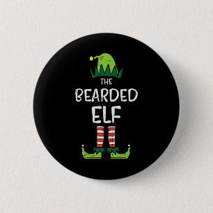 Bearded Elf Matching Christmas For Family Uncle Da 2 Inch Round Button