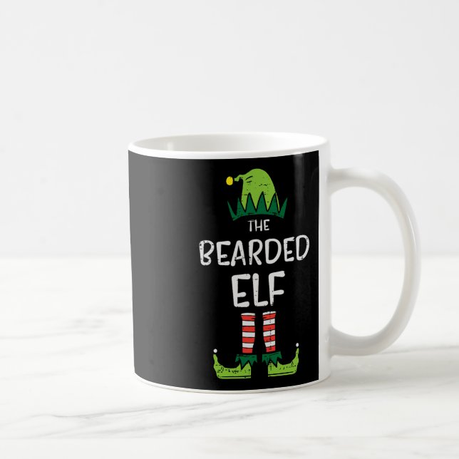 Bearded Elf Matching Christmas For Family Uncle Da Coffee Mug (Right)