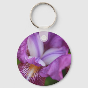 Bearded German Iris Keychain
