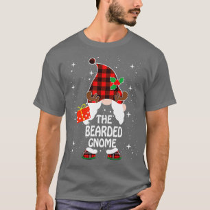 Bearded Gnome Buffalo Plaid Matching 20 T-Shirt