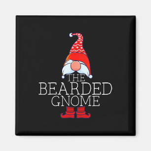 Bearded Gnome Family Matching Group Christmas Outf Magnet