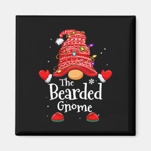 Bearded Gnome - Xmas Family Matching Funny Christm Magnet