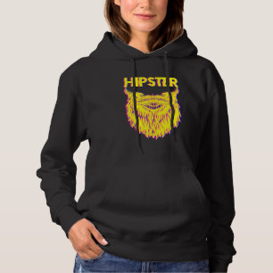 Bearded Hipster Pineapple Freethinker New Age Trav Hoodie
